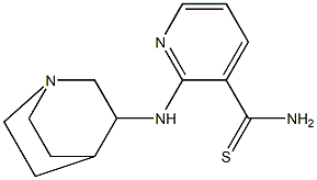 2-(1-azabicyclo[2.2.2]oct-3-ylamino)pyridine-3-carbothioamide Struktur