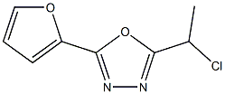 2-(1-chloroethyl)-5-(2-furyl)-1,3,4-oxadiazole Struktur