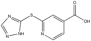 2-(1H-1,2,4-triazol-5-ylsulfanyl)pyridine-4-carboxylic acid Struktur