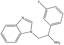 2-(1H-1,3-benzodiazol-1-yl)-1-(3-fluorophenyl)ethan-1-amine Struktur