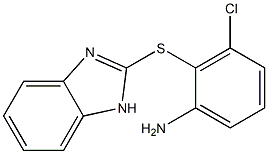 2-(1H-1,3-benzodiazol-2-ylsulfanyl)-3-chloroaniline Struktur