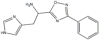 2-(1H-imidazol-4-yl)-1-(3-phenyl-1,2,4-oxadiazol-5-yl)ethan-1-amine Struktur