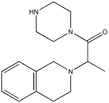 2-(1-methyl-2-oxo-2-piperazin-1-ylethyl)-1,2,3,4-tetrahydroisoquinoline Struktur