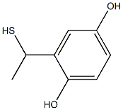 2-(1-sulfanylethyl)benzene-1,4-diol Struktur