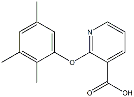 2-(2,3,5-trimethylphenoxy)pyridine-3-carboxylic acid Struktur