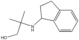 2-(2,3-dihydro-1H-inden-1-ylamino)-2-methylpropan-1-ol Struktur