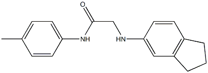 2-(2,3-dihydro-1H-inden-5-ylamino)-N-(4-methylphenyl)acetamide Struktur