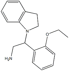 2-(2,3-dihydro-1H-indol-1-yl)-2-(2-ethoxyphenyl)ethanamine Struktur