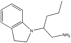 2-(2,3-dihydro-1H-indol-1-yl)pentan-1-amine Struktur