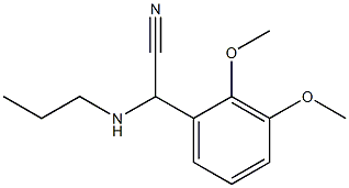 2-(2,3-dimethoxyphenyl)-2-(propylamino)acetonitrile Struktur