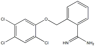 2-(2,4,5-trichlorophenoxymethyl)benzene-1-carboximidamide Struktur