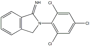 2-(2,4,6-trichlorophenyl)-2,3-dihydro-1H-isoindol-1-imine Struktur