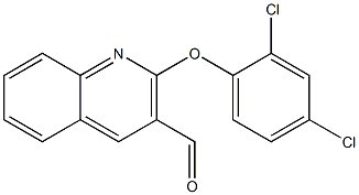 2-(2,4-dichlorophenoxy)quinoline-3-carbaldehyde Struktur