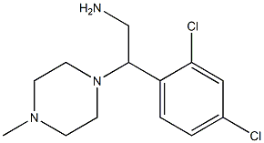 2-(2,4-dichlorophenyl)-2-(4-methylpiperazin-1-yl)ethanamine Struktur