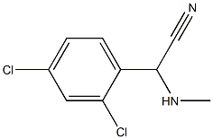 2-(2,4-dichlorophenyl)-2-(methylamino)acetonitrile Struktur