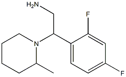 2-(2,4-difluorophenyl)-2-(2-methylpiperidin-1-yl)ethanamine Struktur