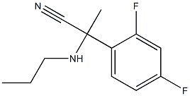 2-(2,4-difluorophenyl)-2-(propylamino)propanenitrile Struktur