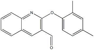 2-(2,4-dimethylphenoxy)quinoline-3-carbaldehyde Struktur