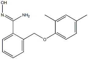 2-(2,4-dimethylphenoxymethyl)-N'-hydroxybenzene-1-carboximidamide Struktur