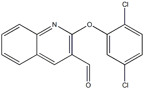 2-(2,5-dichlorophenoxy)quinoline-3-carbaldehyde Struktur