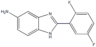 2-(2,5-difluorophenyl)-1H-benzimidazol-5-amine Struktur