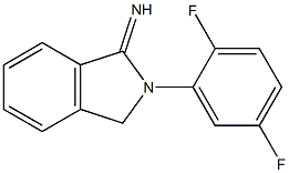 2-(2,5-difluorophenyl)-2,3-dihydro-1H-isoindol-1-imine Struktur