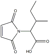 2-(2,5-dioxo-2,5-dihydro-1H-pyrrol-1-yl)-3-methylpentanoic acid Struktur