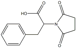 2-(2,5-dioxopyrrolidin-1-yl)-3-phenylpropanoic acid Struktur