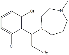 2-(2,6-dichlorophenyl)-2-(4-methyl-1,4-diazepan-1-yl)ethan-1-amine Struktur