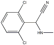 2-(2,6-dichlorophenyl)-2-(methylamino)acetonitrile Struktur