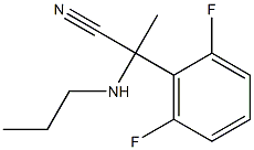 2-(2,6-difluorophenyl)-2-(propylamino)propanenitrile Struktur