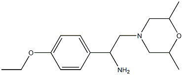 2-(2,6-dimethylmorpholin-4-yl)-1-(4-ethoxyphenyl)ethanamine Struktur