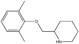 2-(2,6-dimethylphenoxymethyl)piperidine Struktur