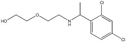 2-(2-{[1-(2,4-dichlorophenyl)ethyl]amino}ethoxy)ethan-1-ol Struktur