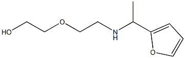 2-(2-{[1-(furan-2-yl)ethyl]amino}ethoxy)ethan-1-ol Struktur