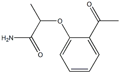 2-(2-acetylphenoxy)propanamide Struktur