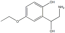 2-(2-amino-1-hydroxyethyl)-4-ethoxyphenol Struktur