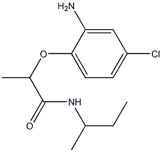 2-(2-amino-4-chlorophenoxy)-N-(butan-2-yl)propanamide Struktur