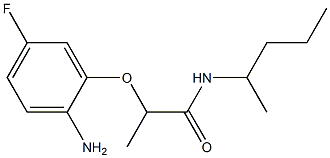 2-(2-amino-5-fluorophenoxy)-N-(pentan-2-yl)propanamide Struktur