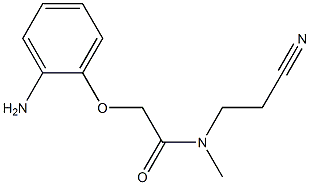 2-(2-aminophenoxy)-N-(2-cyanoethyl)-N-methylacetamide Struktur