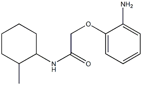 2-(2-aminophenoxy)-N-(2-methylcyclohexyl)acetamide Struktur