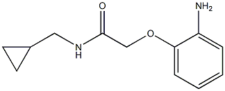 2-(2-aminophenoxy)-N-(cyclopropylmethyl)acetamide Struktur