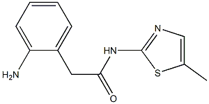 2-(2-aminophenyl)-N-(5-methyl-1,3-thiazol-2-yl)acetamide Struktur