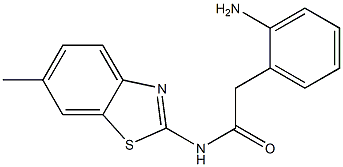 2-(2-aminophenyl)-N-(6-methyl-1,3-benzothiazol-2-yl)acetamide Struktur