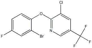 2-(2-bromo-4-fluorophenoxy)-3-chloro-5-(trifluoromethyl)pyridine Struktur