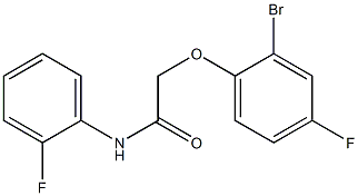 2-(2-bromo-4-fluorophenoxy)-N-(2-fluorophenyl)acetamide Struktur