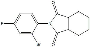 2-(2-bromo-4-fluorophenyl)-octahydro-1H-isoindole-1,3-dione Struktur