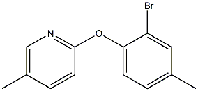 2-(2-bromo-4-methylphenoxy)-5-methylpyridine Struktur