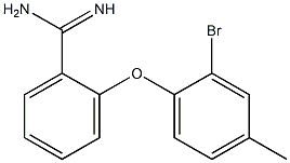 2-(2-bromo-4-methylphenoxy)benzene-1-carboximidamide Struktur