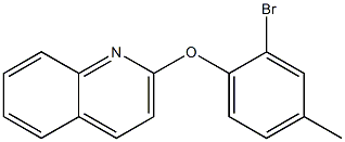 2-(2-bromo-4-methylphenoxy)quinoline Struktur